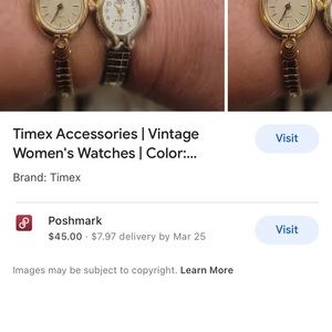 Timex Vintage Yellow Gold Watch